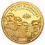 2025 Barbados 1/2 Gram Gold 100th Anniv. Mount Rushmore