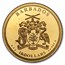 2025 Barbados 1/2 Gram Gold 100th Anniv. Mount Rushmore