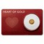 2025 Barbados 1/2 Gram Gold Heart of Gold