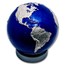 2025 Barbados 1 kilo Silver Blue Marble Earth (with Box & COA)