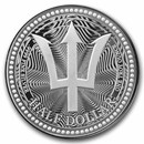2025 Barbados 1 oz Silver Trident BU