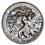 2025 Barbados 10 oz Silver Antique Superman (w/ Box & COA)