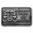 2025 Benin 1 oz Silver Antique P. De Greef Panda Family