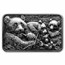 2025 Benin 1 oz Silver Antique P. De Greef Panda Family