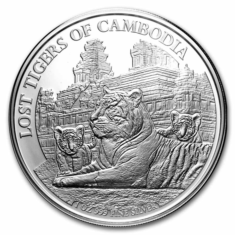 2025 Cambodia 1 oz Silver Lost Tigers BU