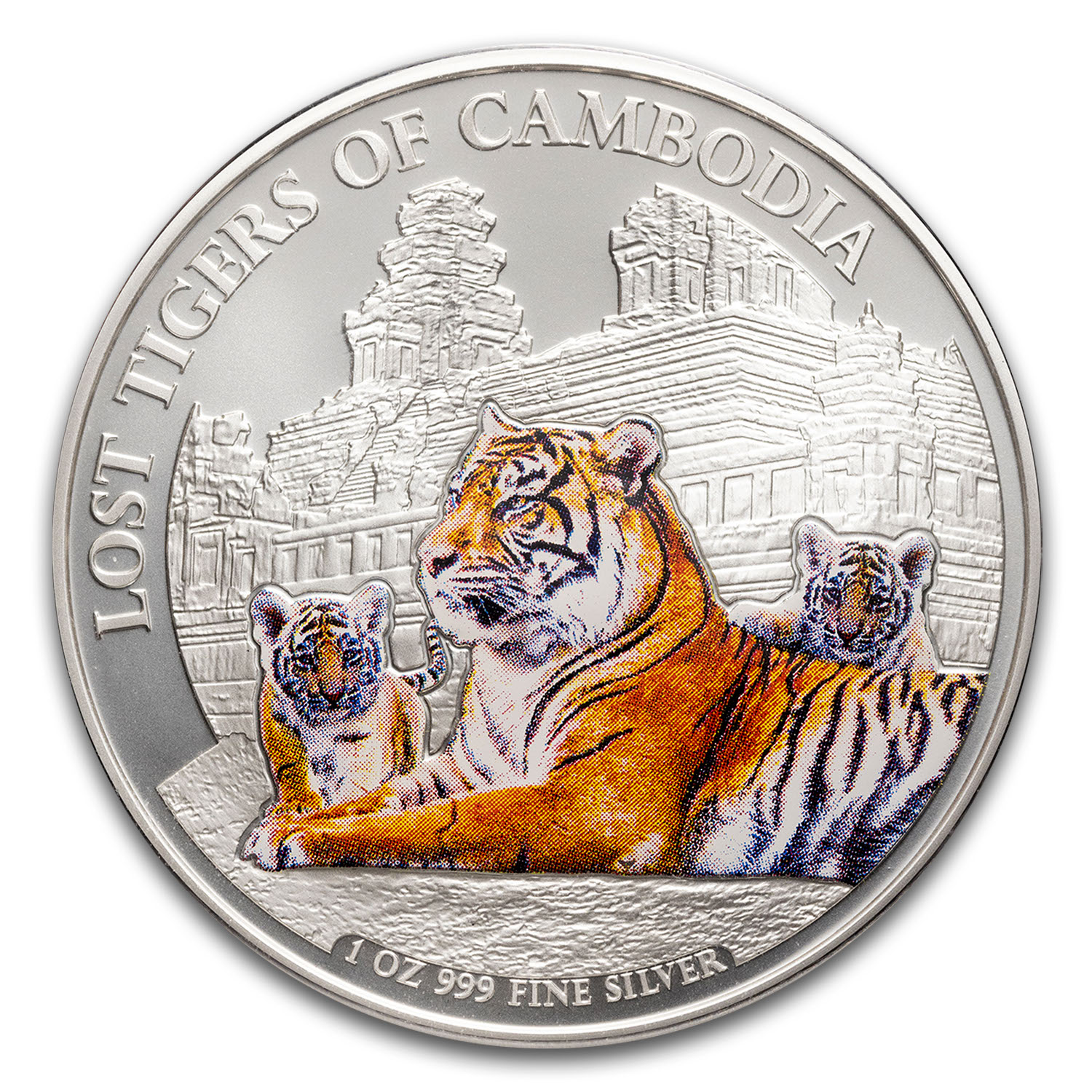 人気新品 1 Cambodia 2025 oz Capsule) (in BU Colorized Tigers Lost Silver コレクション