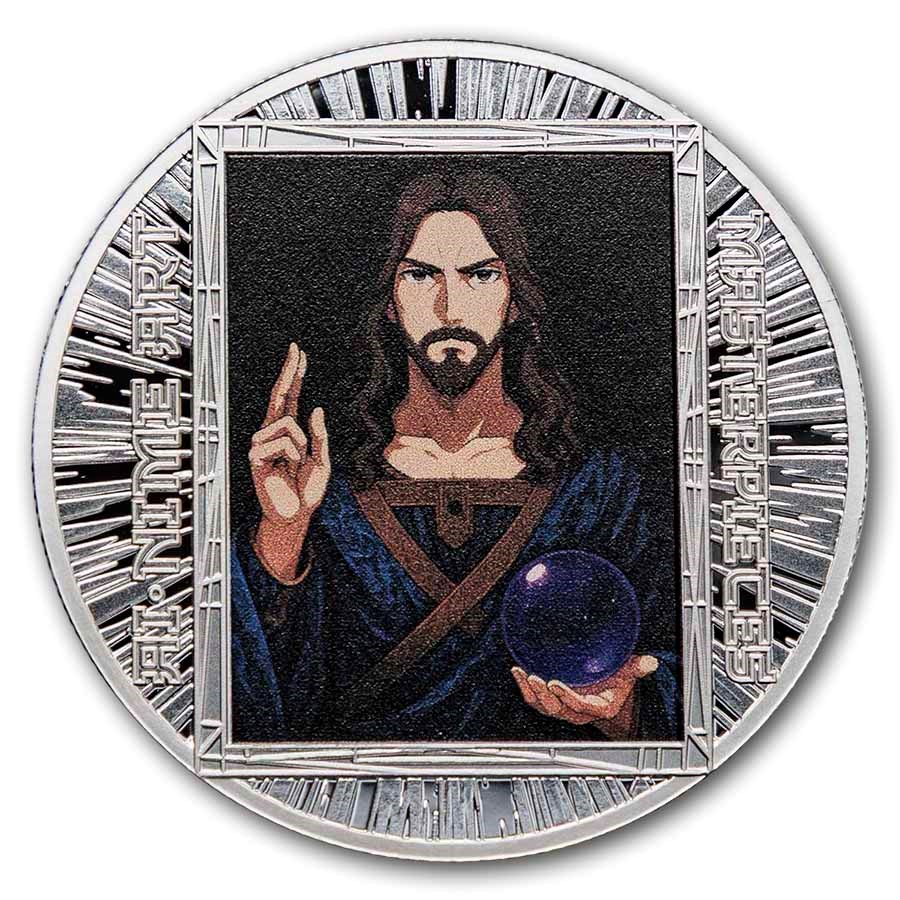 2025 Cameroon 1/2 oz Silver AI•NIME Masterpieces: Salvator Mundi