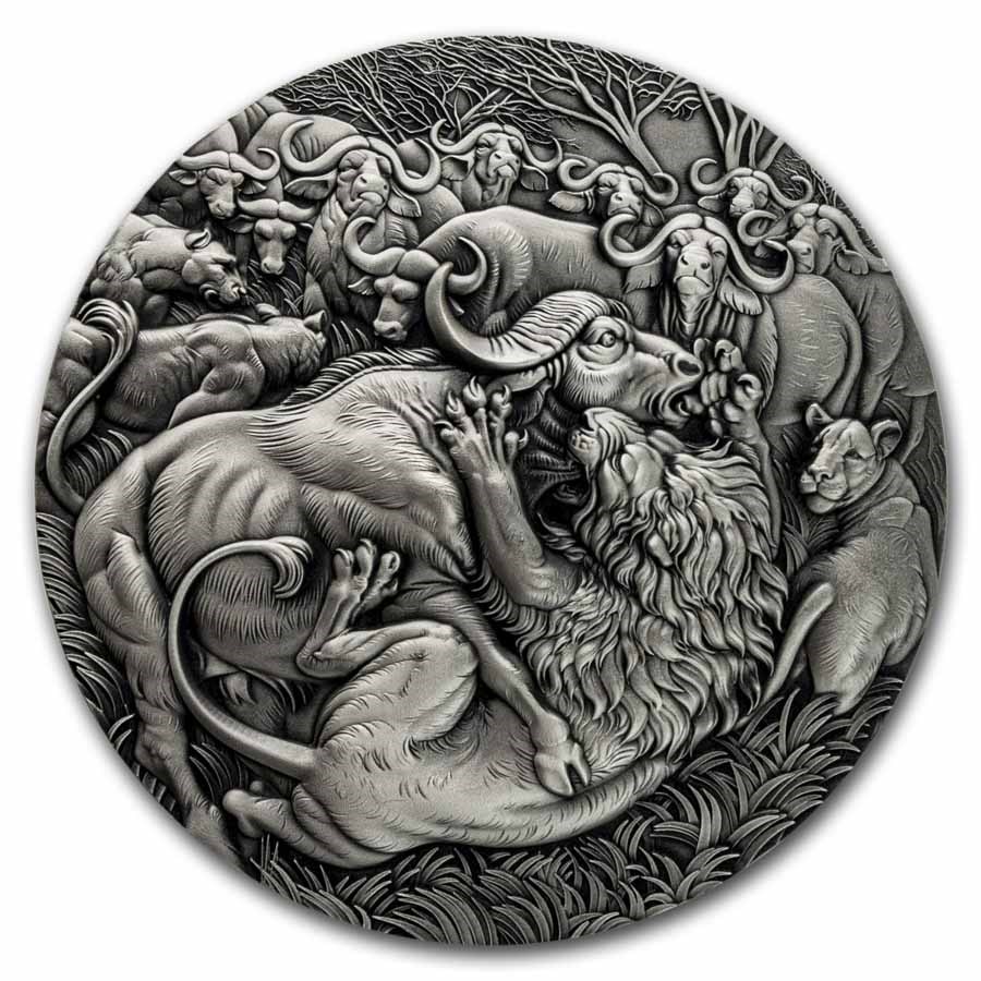 2025 Cameroon 1 kilo Silver Circle of Life: The Grand Hunting