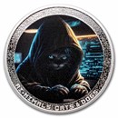 2025 Cameroon 1 oz Silver AI•NIMALS Cat Hacker (w/ Box & COA)
