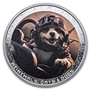 2025 Cameroon 1 oz Silver AI•NIMALS Dog Pilot (w/ Box & COA)