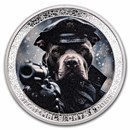 2025 Cameroon 1 oz Silver AI•NIMALS Dog Police (w/ Box & COA)