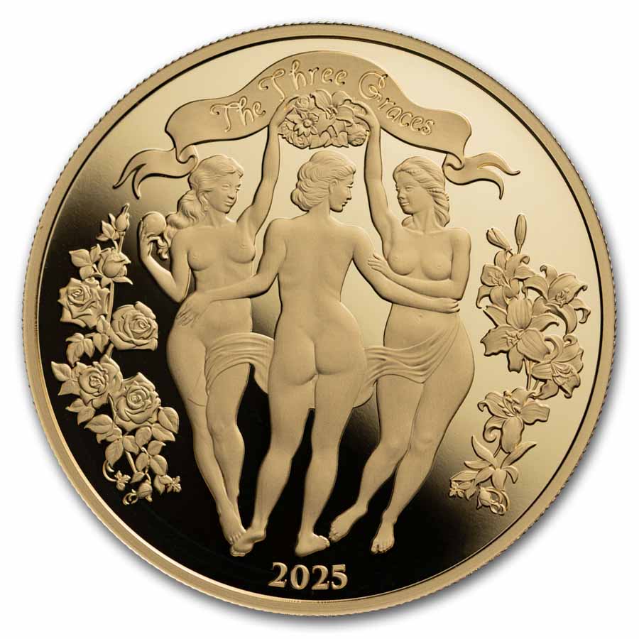 Buy 2025 CMR 1 oz Silver Three Graces Golden Edition | APMEX