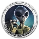 2025 Cameroon 1 oz Silver UFO & Aliens: Alien Face