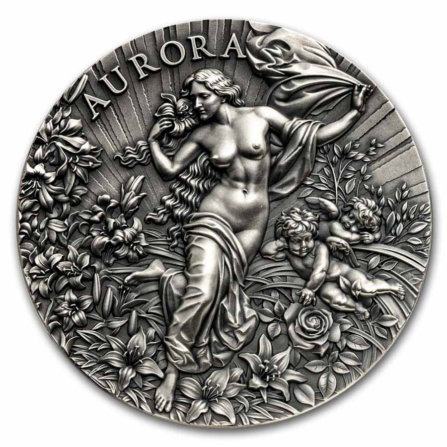 2025 Cameroon 2 oz Silver Celestial Beauty; Aurora (w/ Box & COA)