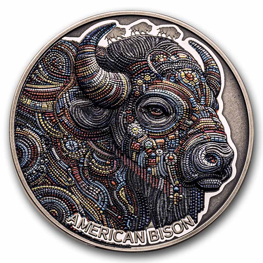 2025 Cameroon 2 oz Silver Patterns of the World: American Buffalo
