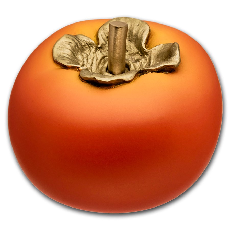 2025 Cameroon 400 gram Copper 3D Persimmon Shaped Coin