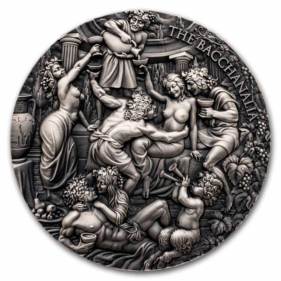 2025 Cameroon 5 oz Silver Celestial Beauty; The Bacchanalia