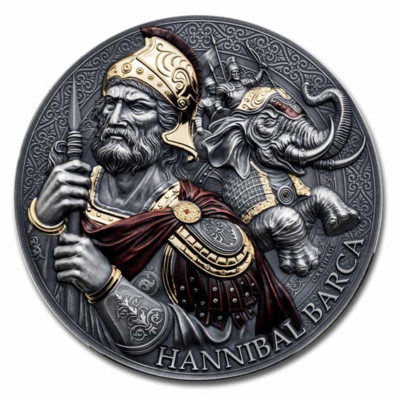 2025 Cameroon 5 oz Silver Great Commanders: Hannibal Barca 2025 Cameroon 5 oz Silver Great Commanders: Hannibal Barca