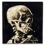 2025 Cameroon Silver Skull of a Skeleton with Burning Cigarette