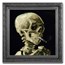 2025 Cameroon Silver Skull of a Skeleton with Burning Cigarette