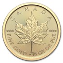 2025 Canada 1/2 oz Gold Maple Leaf BU