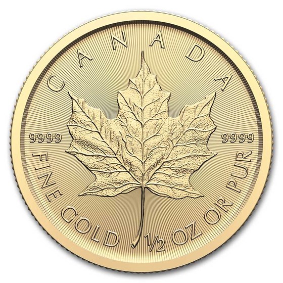 2025 Canada 1/2 oz Gold Maple Leaf BU 2025 Canada 1/2 oz Gold Maple Leaf BU