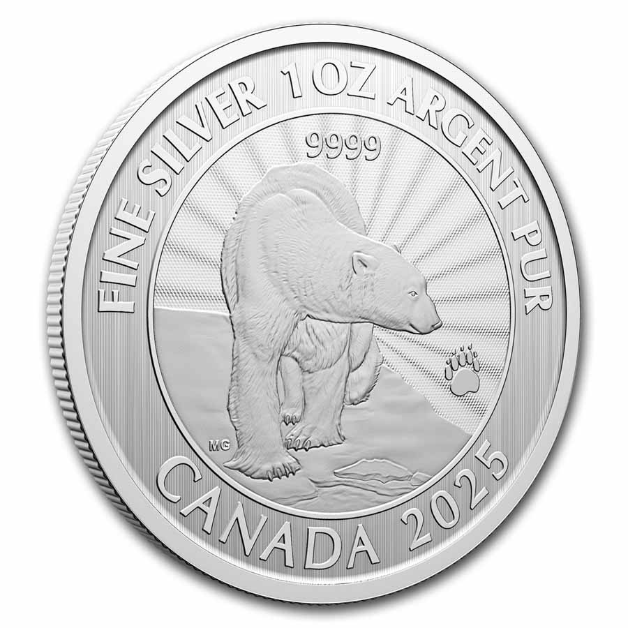 Buy 2025 Canadian 1 oz Silver Majestic Polar Bears | APMEX