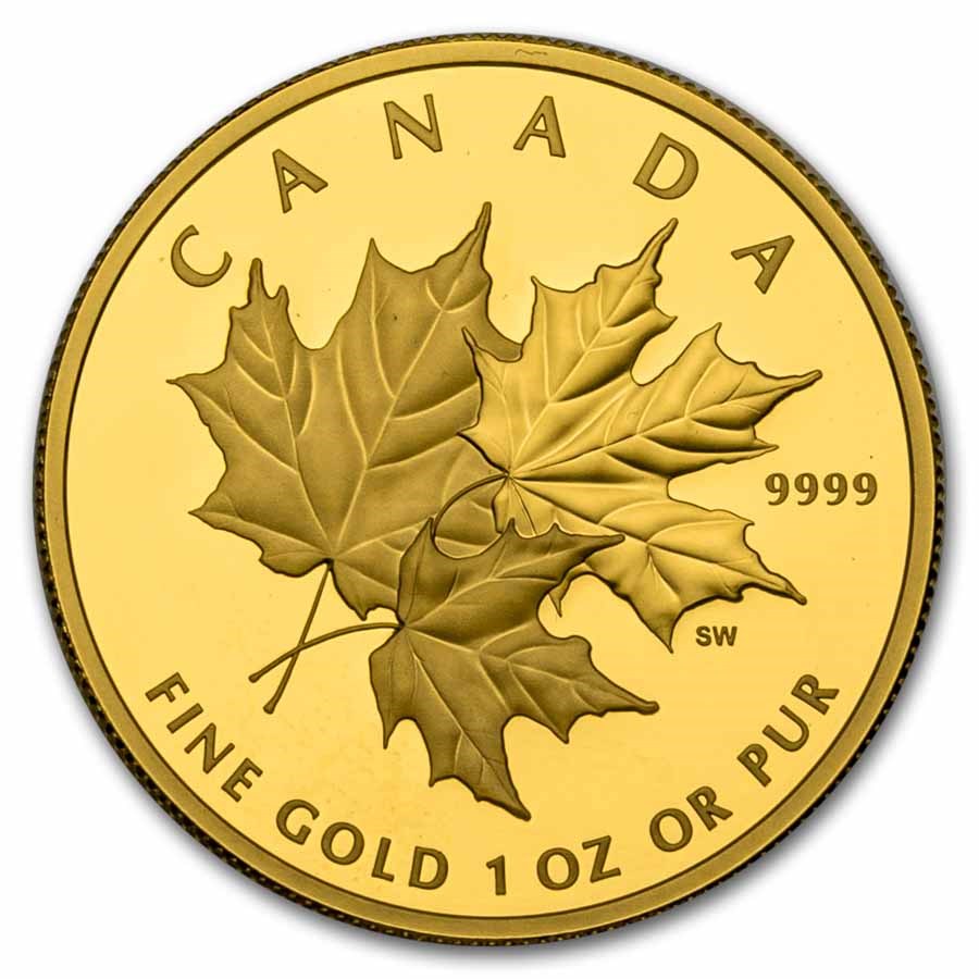 2025 Canada 1 oz Gold $200 Triple Maple Leaf (Box/COA)