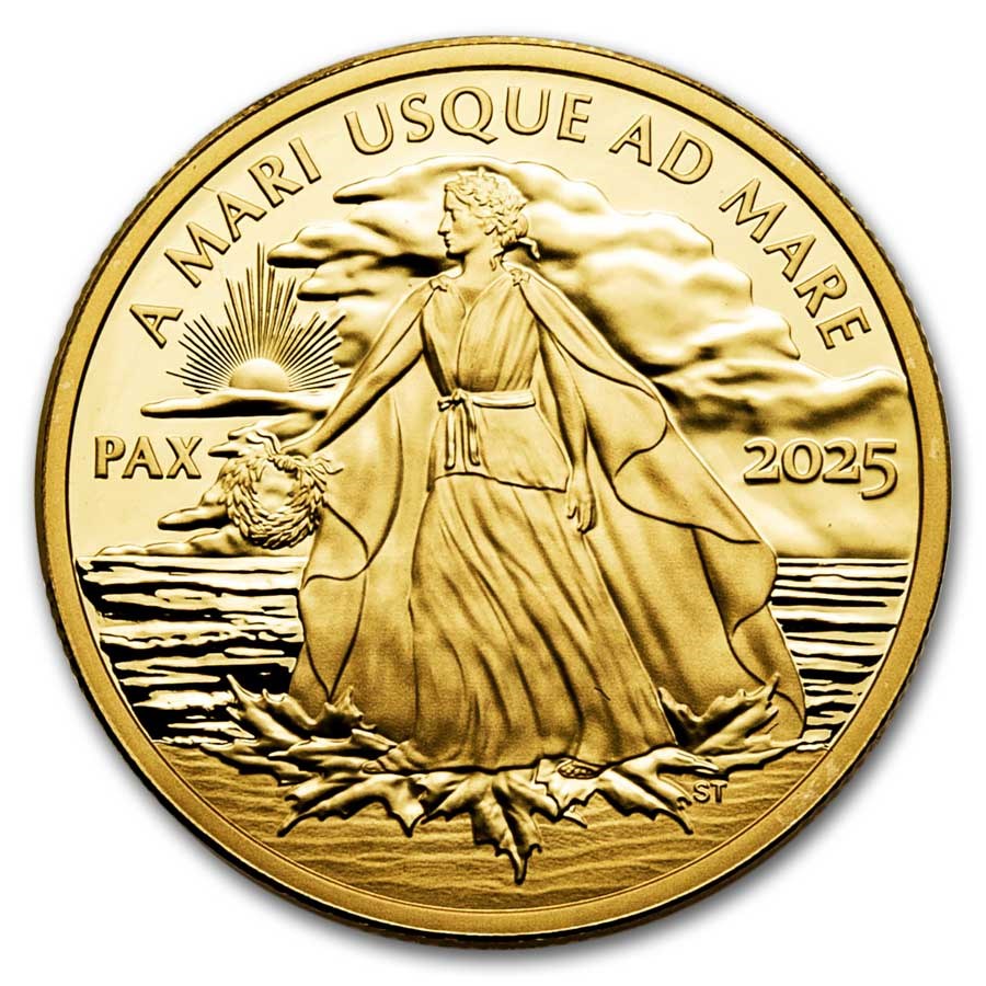 2025 Canada 1 oz Gold .99999 $200 Peace Dollar Proof (UHR)