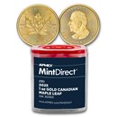 2025 Canada 1 oz Gold Maple Leaf (10-Coin MintDirect® Tube)