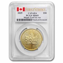 Buy 2025 Canadian 1 oz Gold Maple Leaf MS-69 PCGS (FS) | APMEX