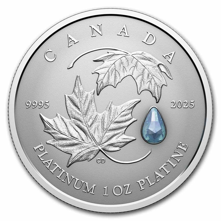 2025 Canada 1 oz Platinum $300 Maple Leaf Forever