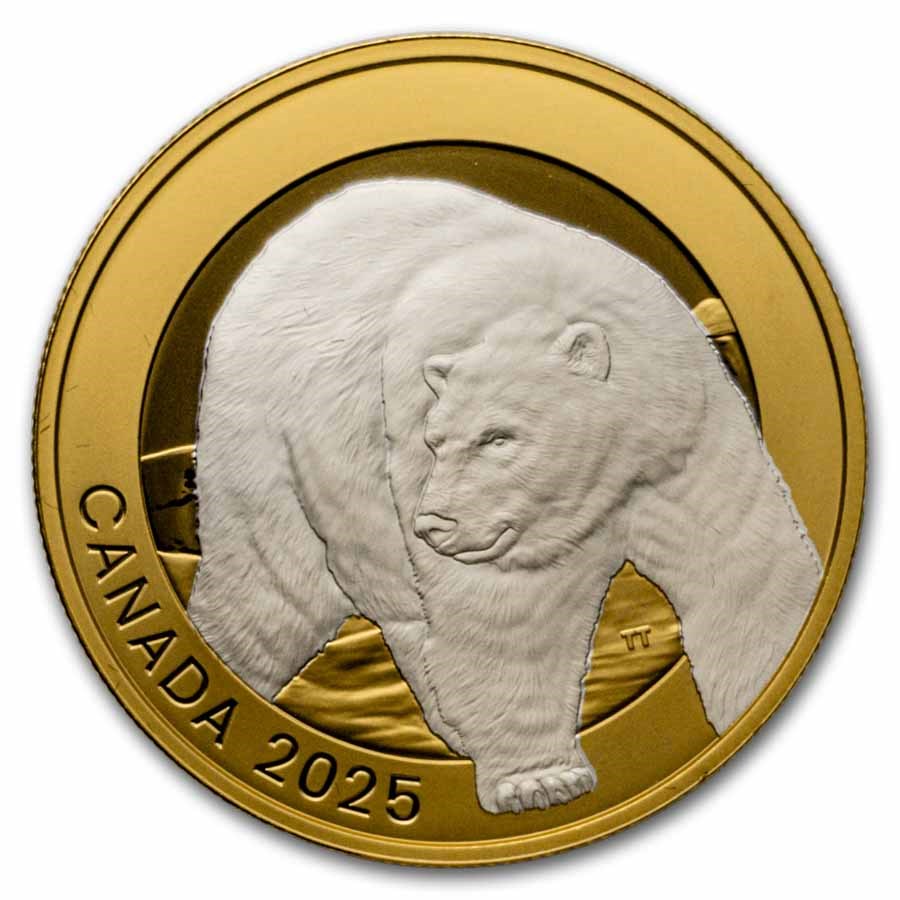 2025 Canada 1 oz Silver $20 Animal Portraits: Polar Bear