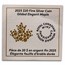 2025 Canada 1 oz Silver $20 Gilded Elegant Maple