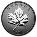 2025 Canada 1 oz Silver $20 Rhodium-Plated Elegant Maple