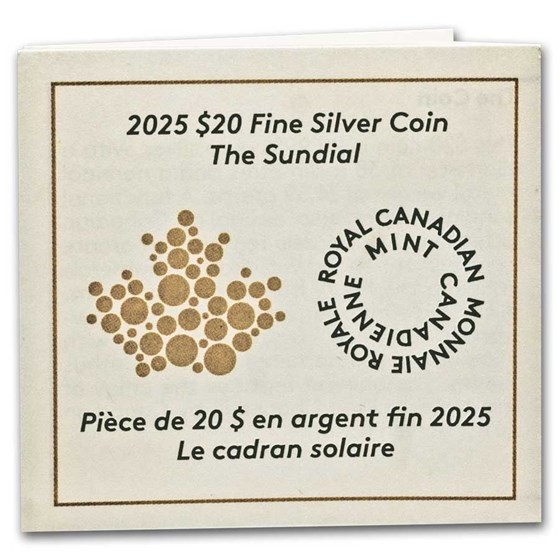 Sundial Coin Buy 2025 Canadian 1 oz Silver $20 The Sundial | APMEX