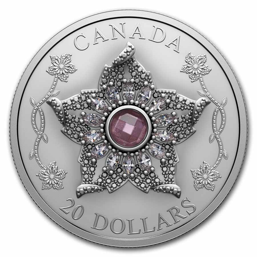 2025 Canada 1 oz Silver $20 Williamson Diamond Brooch