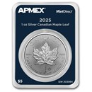 2025 Canada 1 oz Silver Maple Leaf (MintDirect® Single)