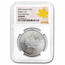 2025 Canada 1 oz Silver Maple Leaf NGC Gem BU Early Release