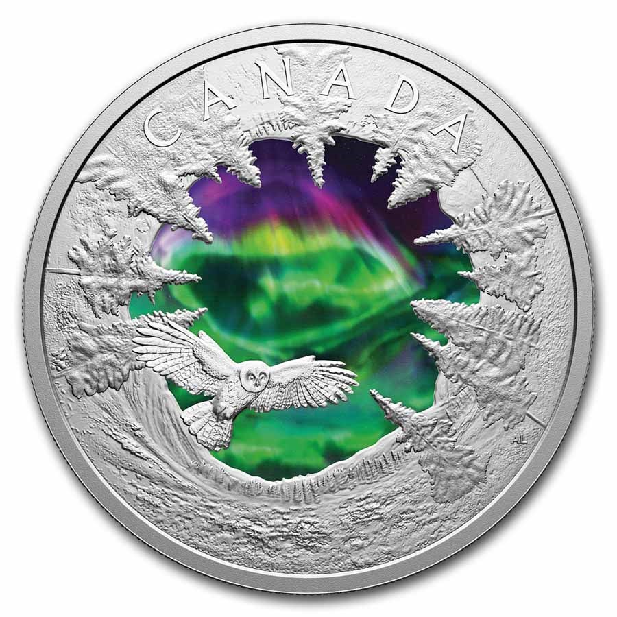 2025 Canada 2 oz Silver $30 Magic of the Northern Lights