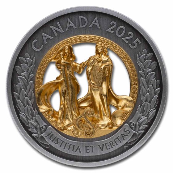 2025 Canada 2 oz Silver $50 Allegories of Justice and Truth 2025 Canada 2 oz Silver $50 Allegories of Justice and Truth