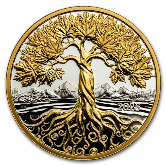 2025 Canada 5 oz Silver $50 Maple Tree of Life (Box/COA) 2025 Canada 5 oz Silver $50 Maple Tree of Life (Box/COA)