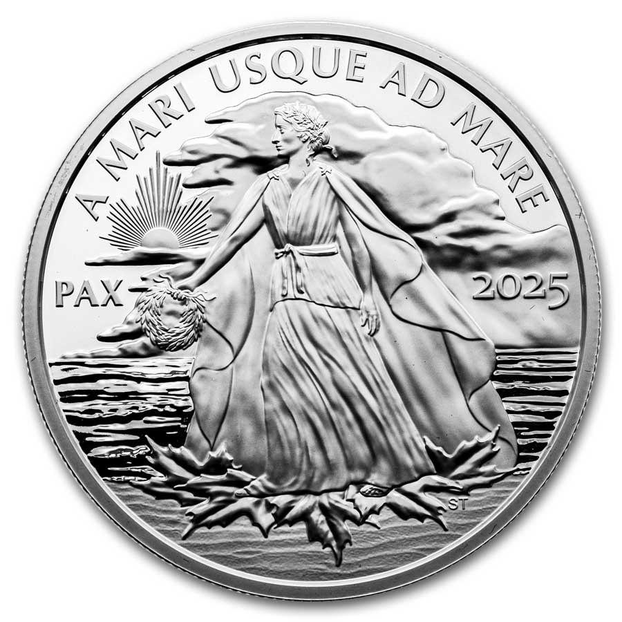 2025 Canada 5 oz Silver $50 Peace Dollar Proof (UHR)