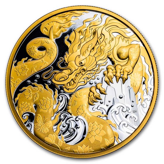 2025 Canada 5 oz Silver $50 Water Dragon 2025 Canada 5 oz Silver $50 Water Dragon