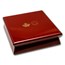 2025 Canada 5 oz Silver Maple Leaves in Motion Yellow Gold Plated