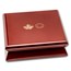 2025 Canada 5 oz Silver Maple Leaves in Motion Yellow Gold Plated