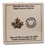 2025 Canada 5 oz Silver Maple Leaves in Motion Yellow Gold Plated