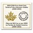 2025 Canada Gold $100 Gleaming Maple Leaves