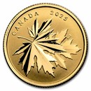 2025 Canada Gold $100 Gleaming Maple Leaves