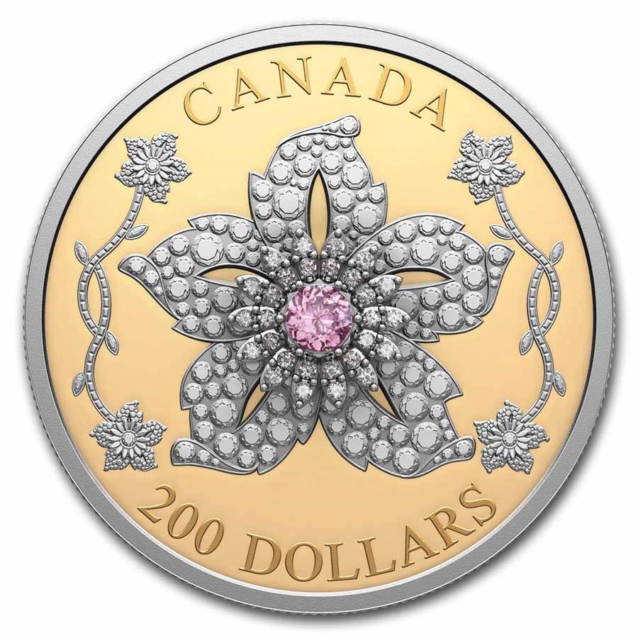 2025 Canada Gold $200 Williamson Diamond Brooch